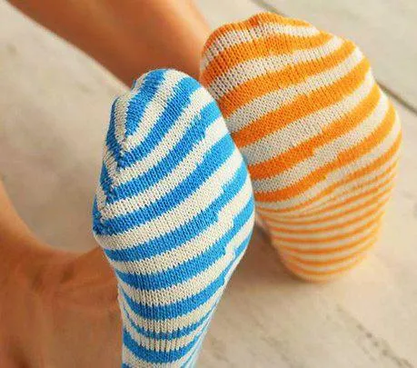 3 Pairs Of Ladies Candy Stripes Invisible Socks