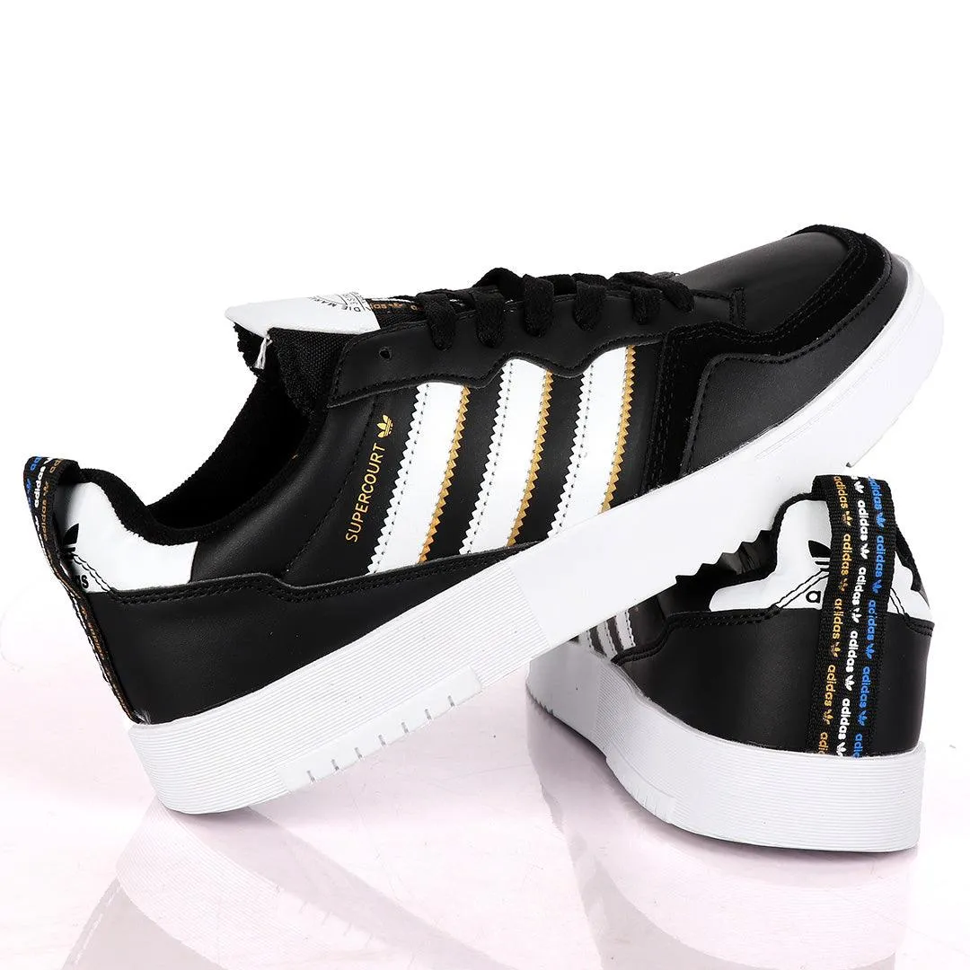 AD SuperCourt Trendy Black And White Sneakers