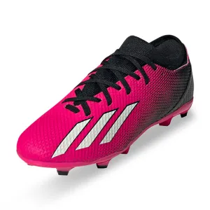 adidas Jr. X Speedportal.3 Firm Ground Soccer Cleats (Team Shock Pink/Core Black)