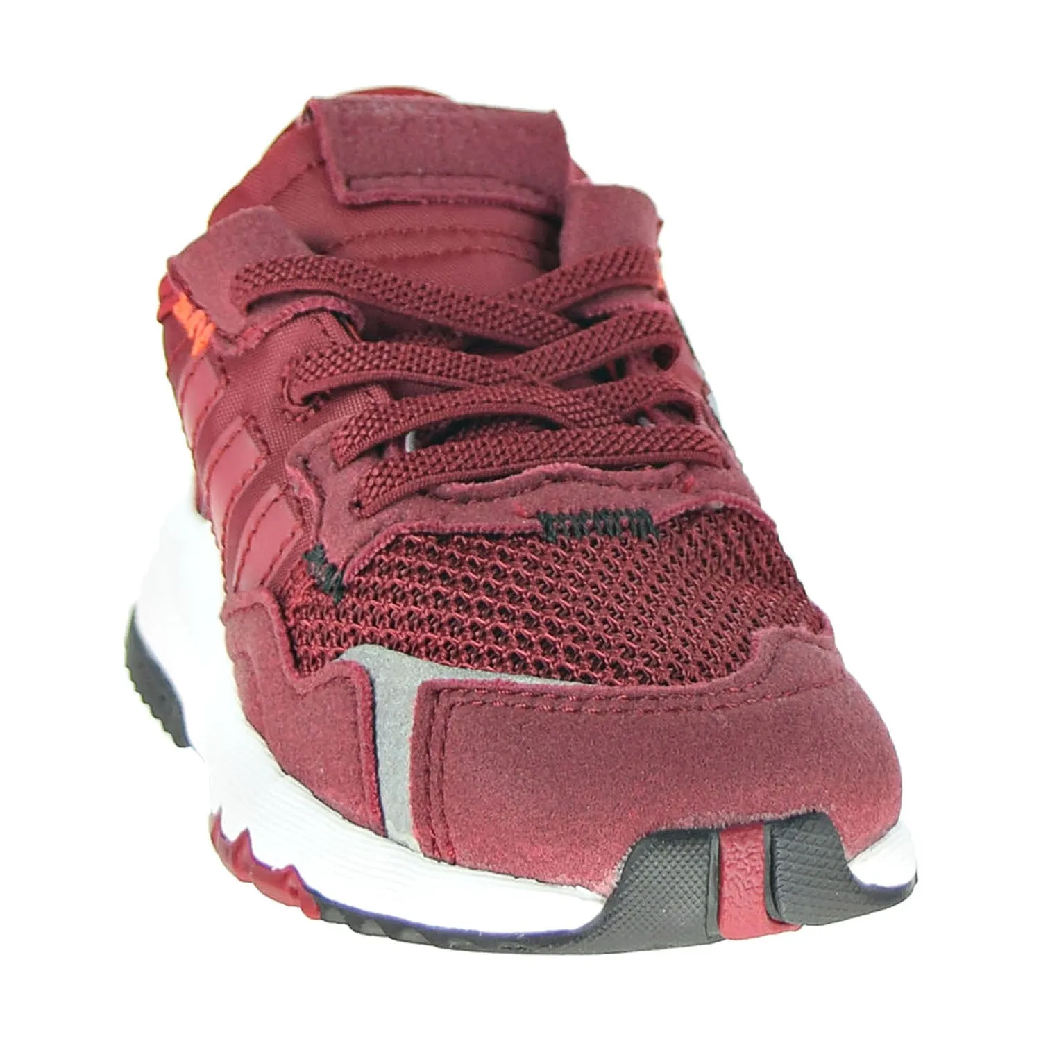 Adidas Nite Jogger Toddler Shoes Collegiate Burgundy-Cloud White