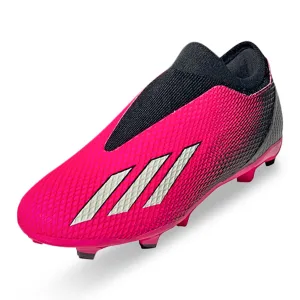 adidas X Speedportal.3 Laceless Firm Ground Soccer Cleats (Team Shock Pink/Core Black)