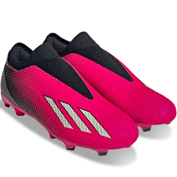 adidas X Speedportal.3 Laceless Firm Ground Soccer Cleats (Team Shock Pink/Core Black)