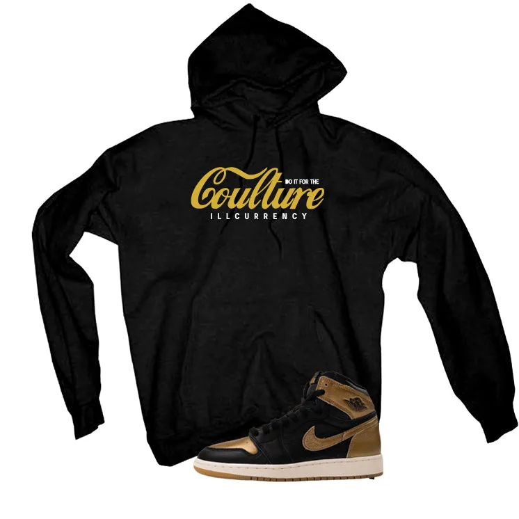 Air Jordan 1 High OG Metallic Gold Black T-Shirt (Coulture)| illcurrency