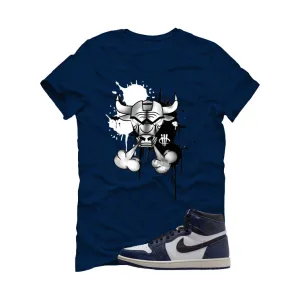 Air Jordan 1 High OG Midnight Navy Navy Blue T-Shirt (Iron Bull)| illcurrency