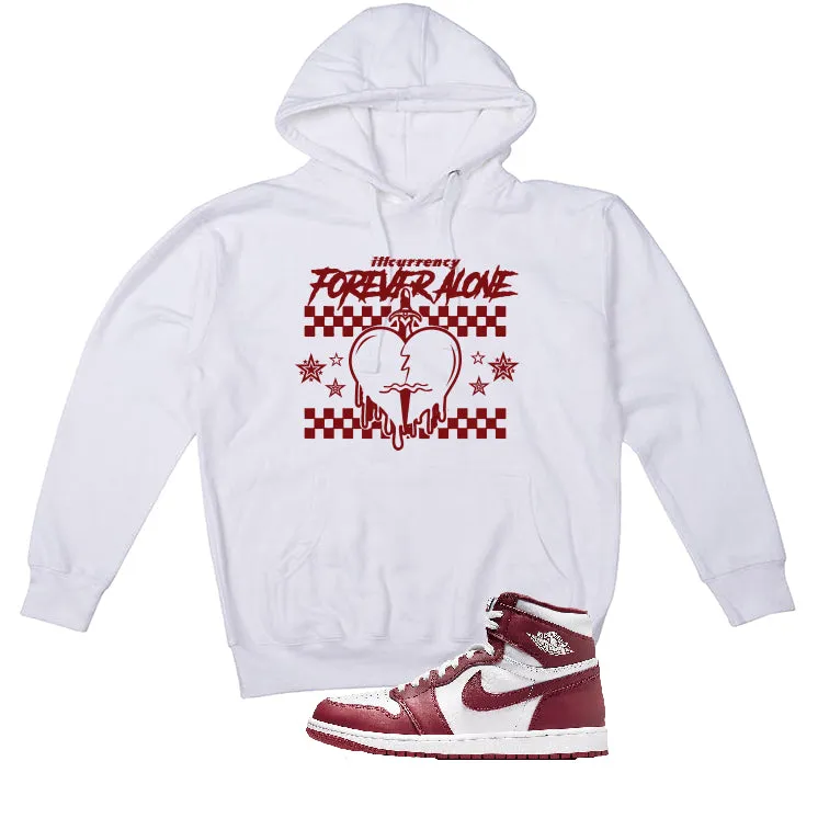 Air Jordan 1 High OG “Team Red” | illcurrency White T-Shirt (Forever Alone)