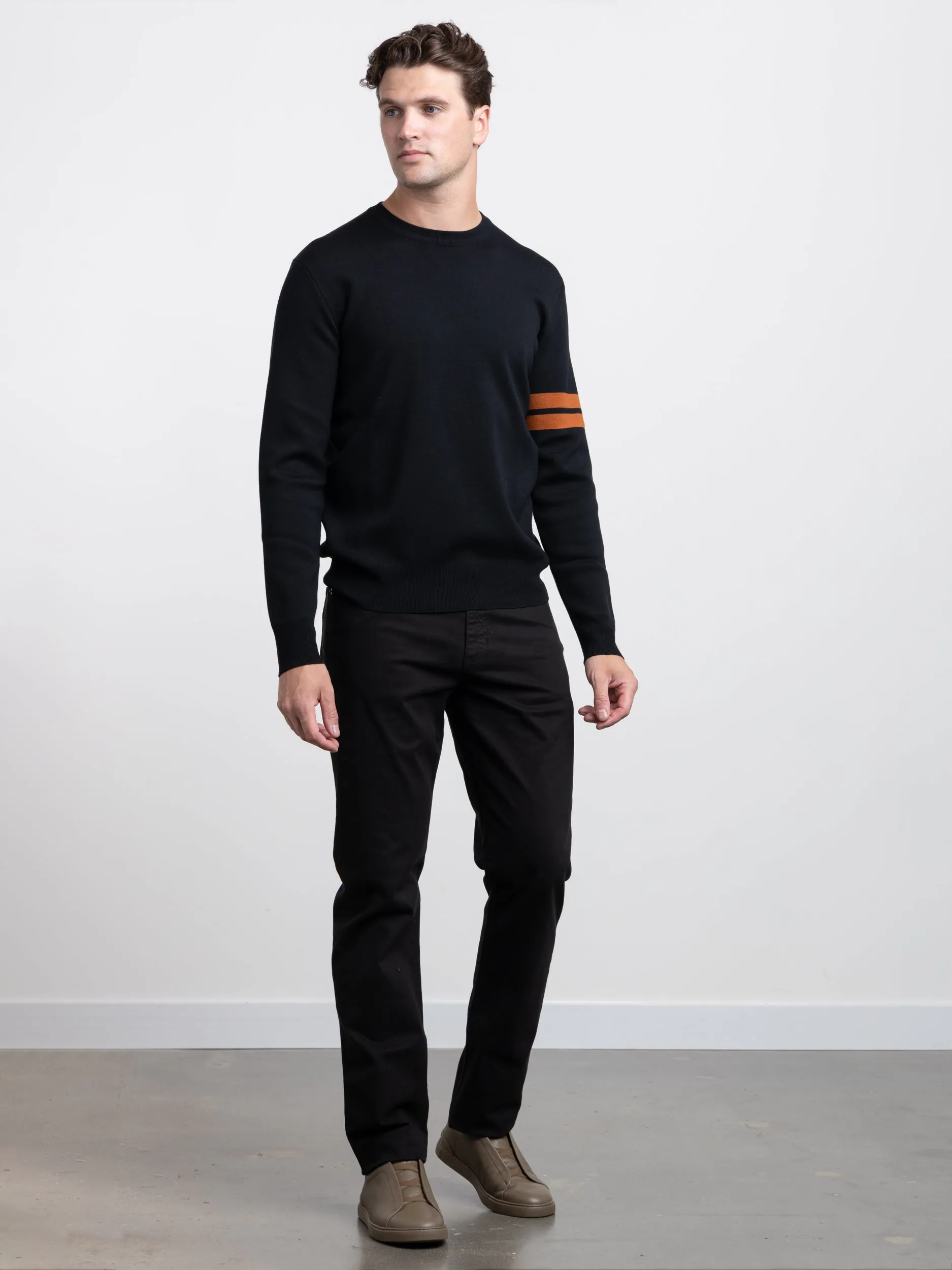 Black High Performance™ Wool Crewneck