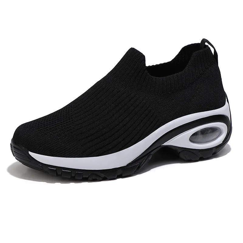 Cilooll Slip On Comfortable Women Walking Running Shoes