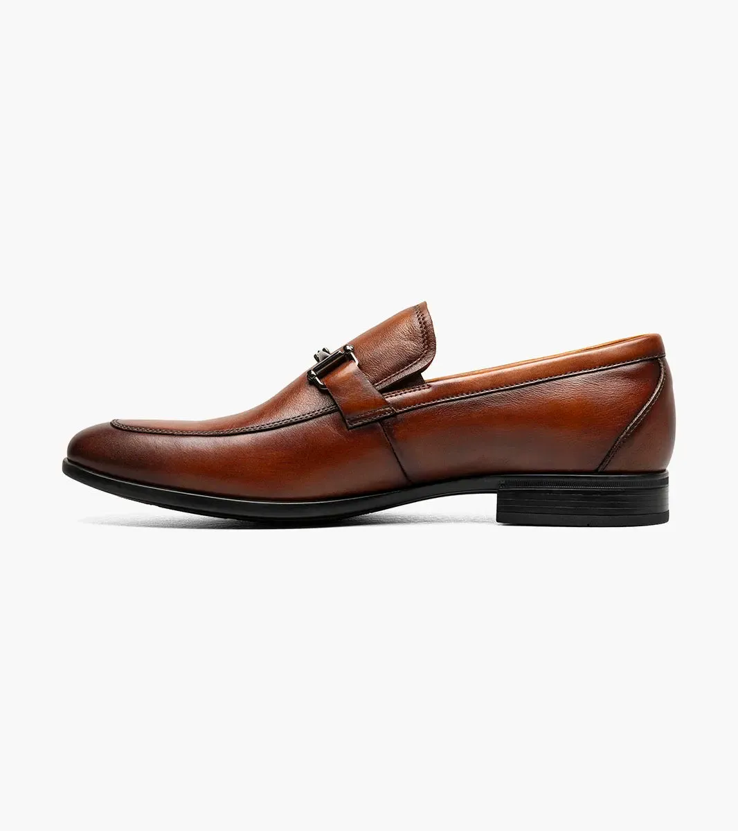 Florsheim Zaffiro Moc Toe Bit Loafer (Wide Width)- Cognac