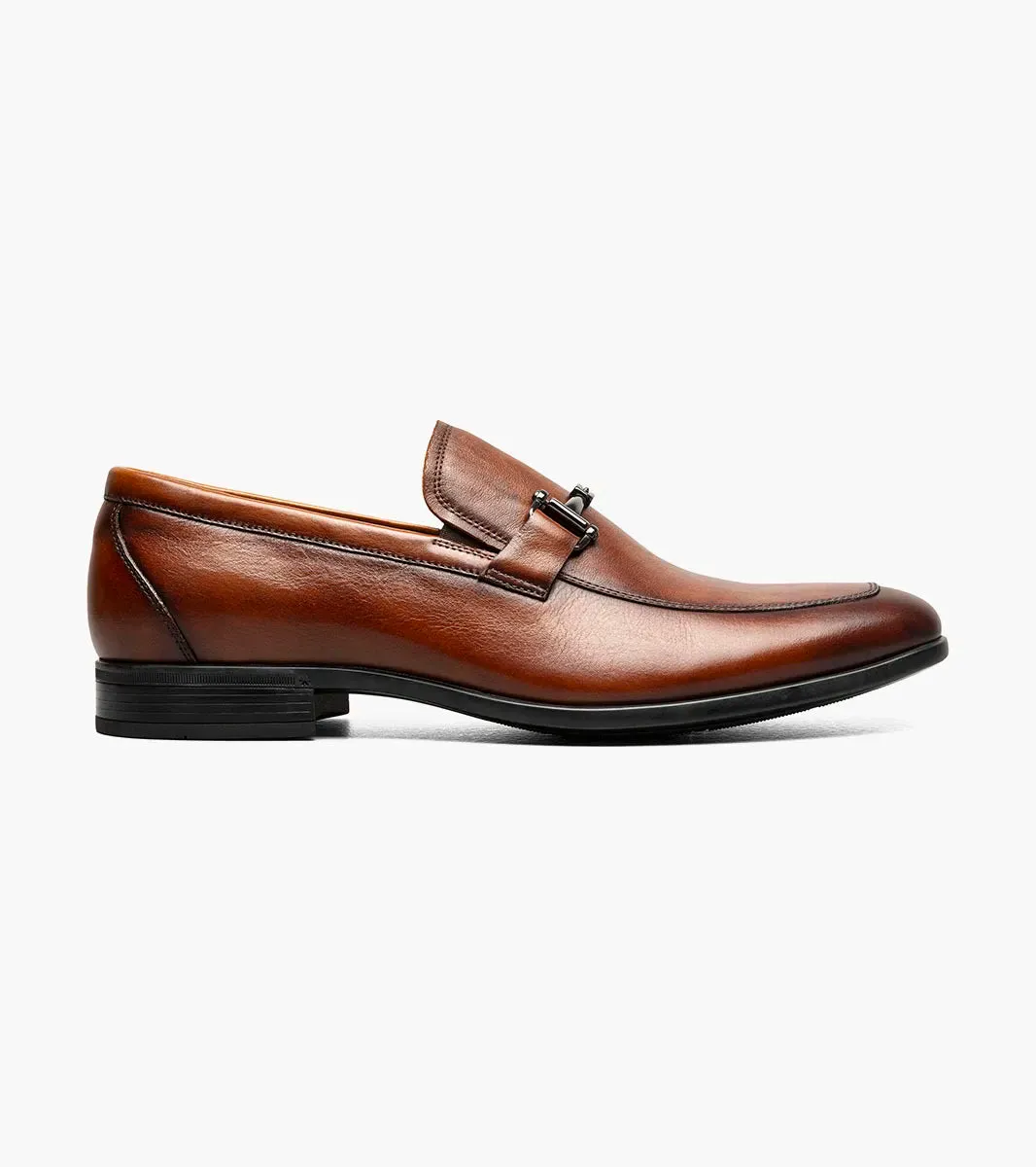 Florsheim Zaffiro Moc Toe Bit Loafer (Wide Width)- Cognac