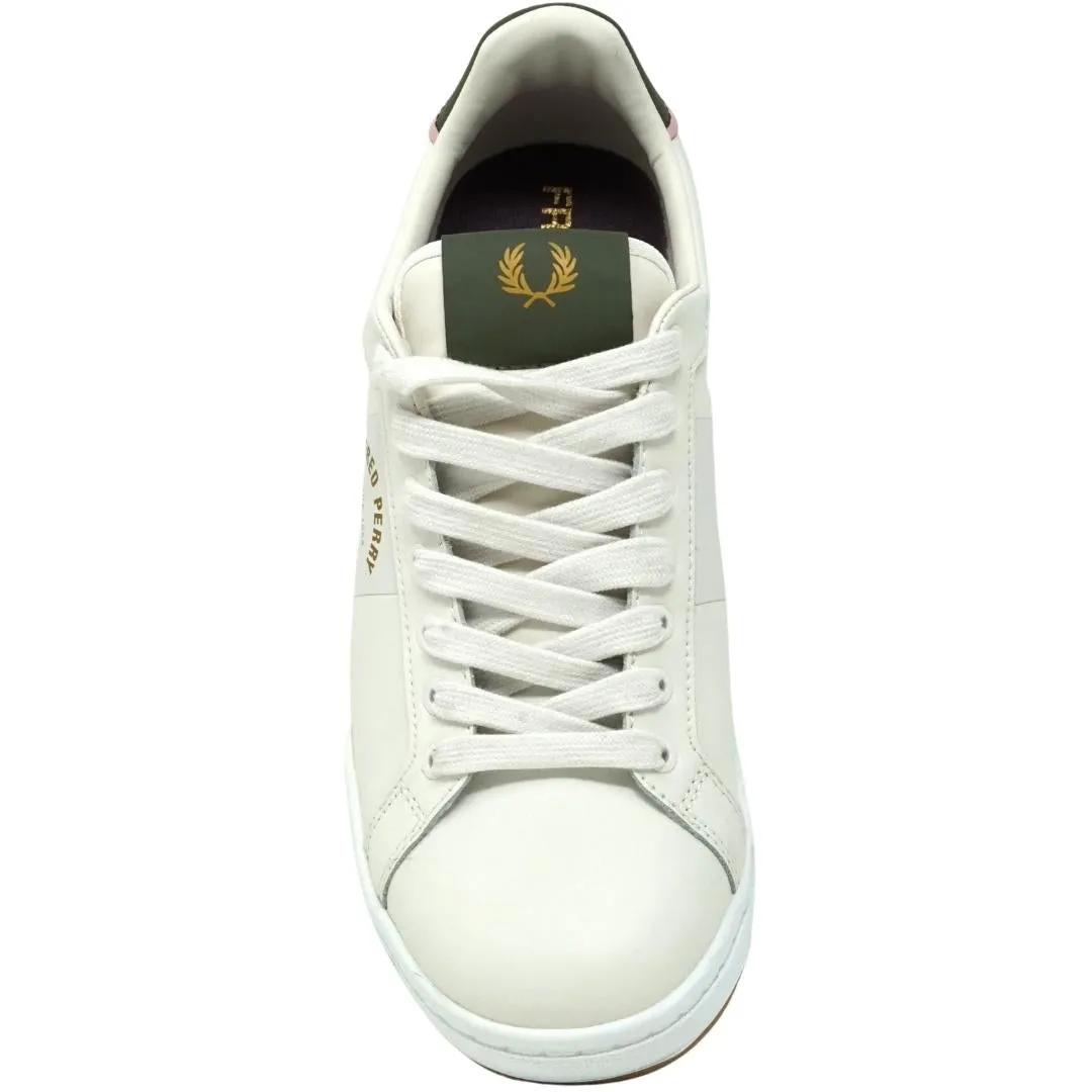 Fred Perry B1255 349 White Leather Trainers