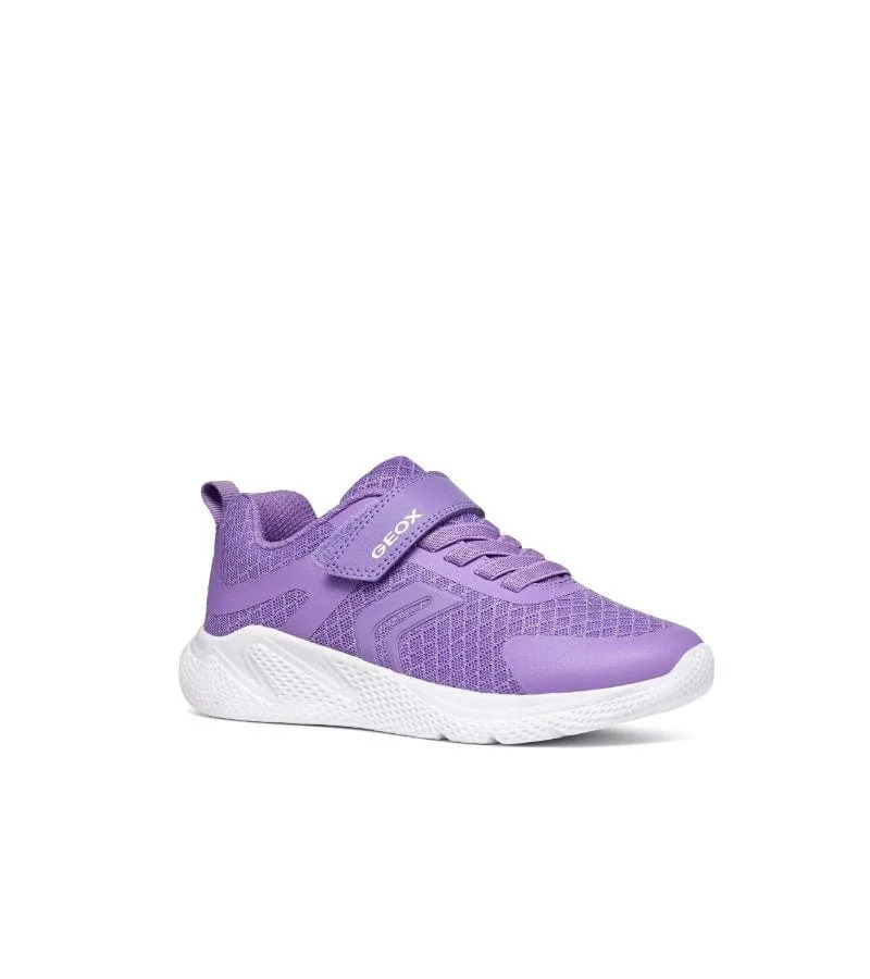 Geox Girls Purple Mesh Casual Sporty Trainer Sprintye - J45FWA