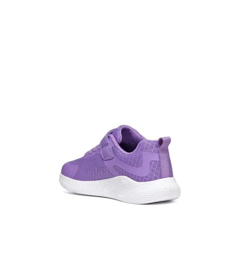 Geox Girls Purple Mesh Casual Sporty Trainer Sprintye - J45FWA