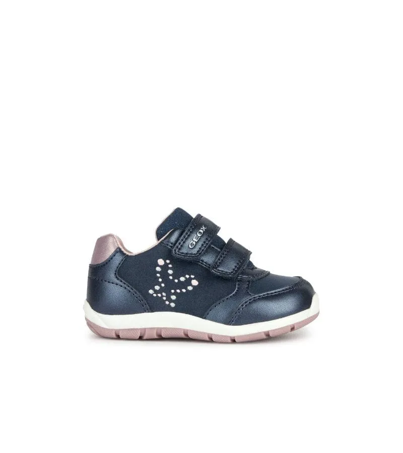 Geox Navy Infant Girls Runners B263YA