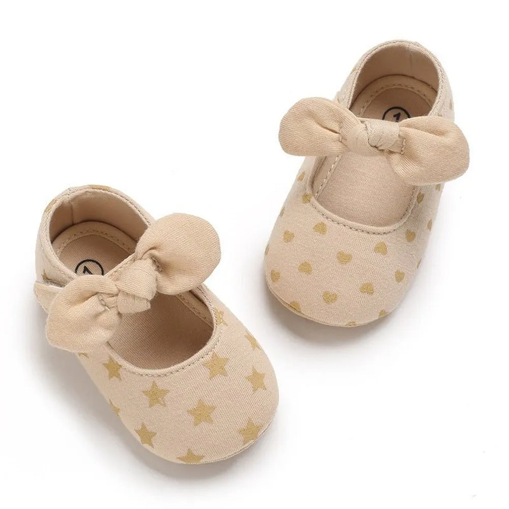 Girls Soft Comfortable Cotton Shoes With Rubber Sole