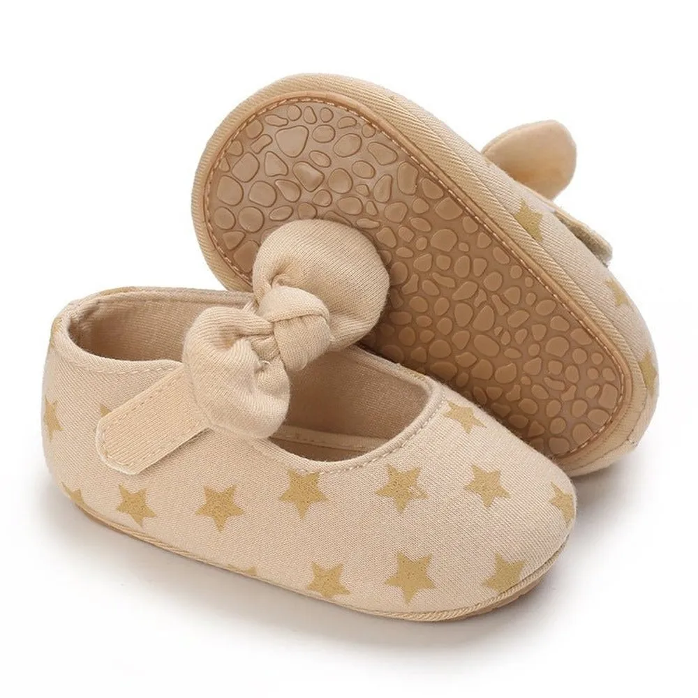 Girls Soft Comfortable Cotton Shoes With Rubber Sole