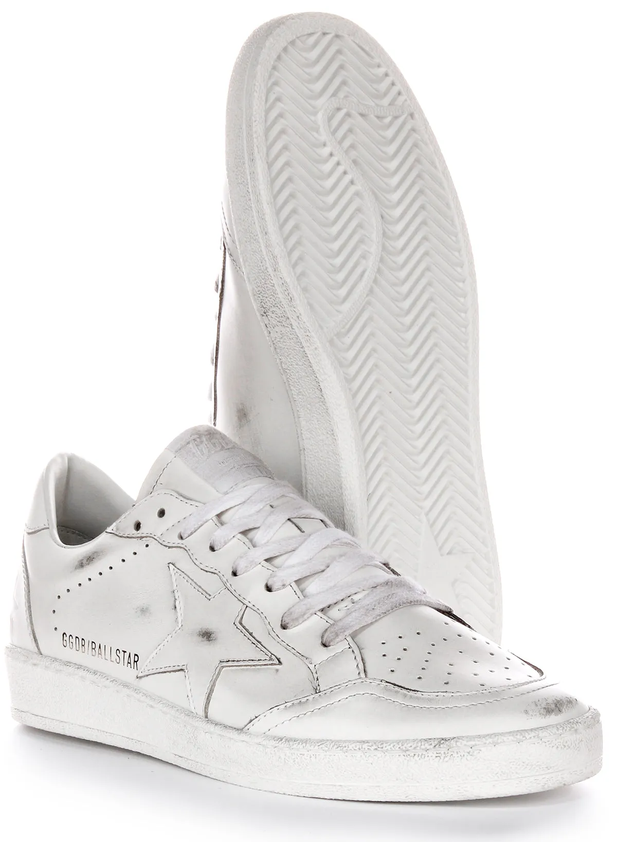 Golden Goose Ball Star In White For Men