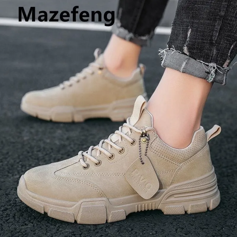 High-Top Comfortable PU Leather Casual Shoes For Men