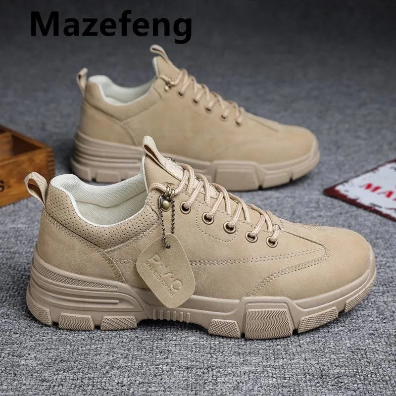 High-Top Comfortable PU Leather Casual Shoes For Men