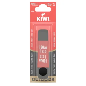 Kiwi Black Flat Outdoor Laces 180cm