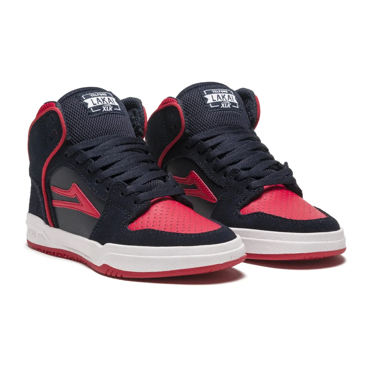 Lakai Shoes Telford Kids - Navy/Red Suede