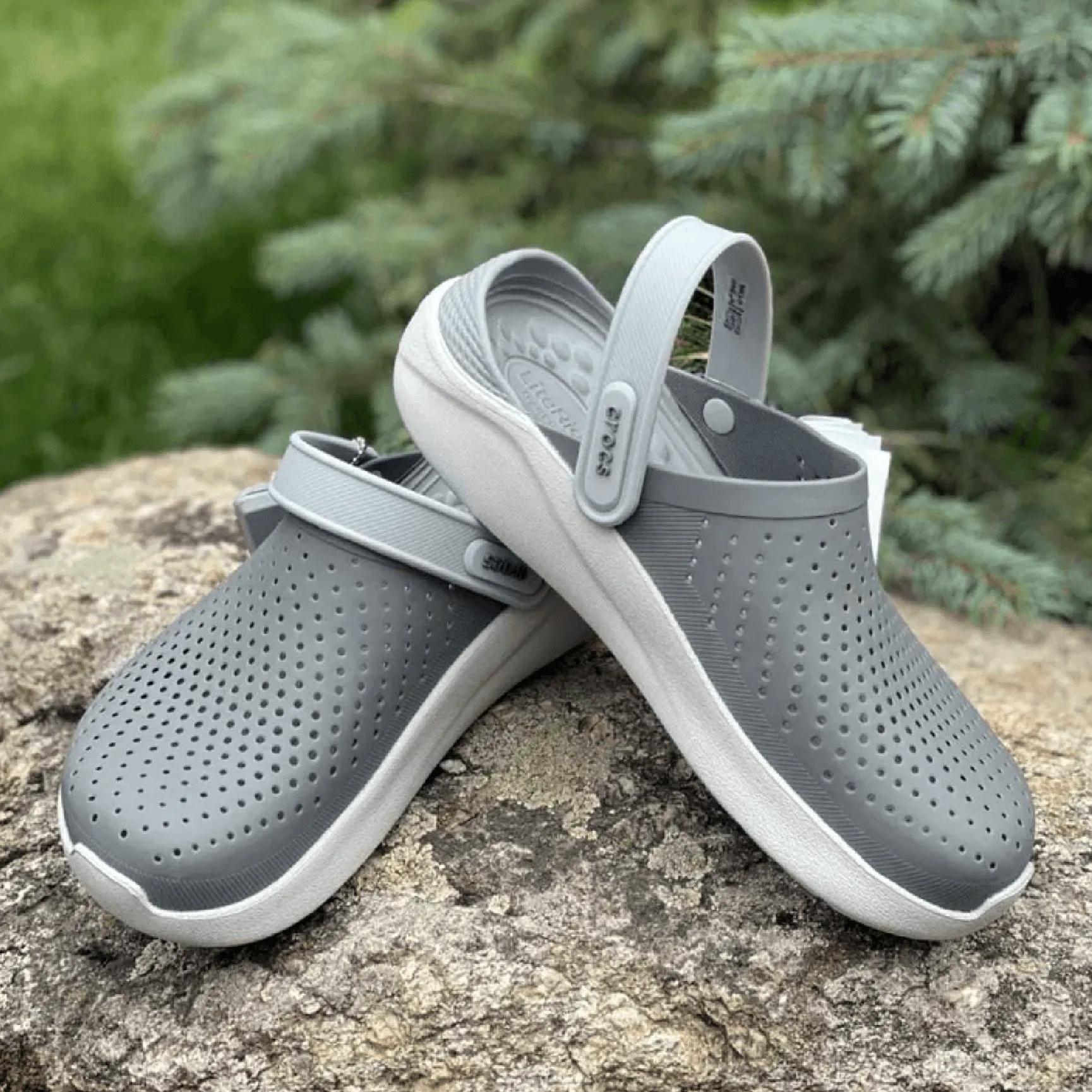 Literide 360 Unisex Clog Sandal Grey-Slate White Sole