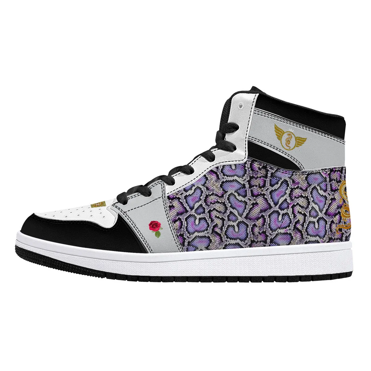 Majestic Purple Print | High Top Customized | Shoe Zero