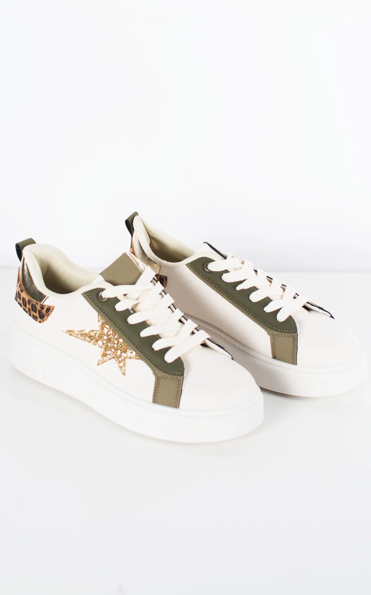 Mel Trainer | Leopard | Khaki