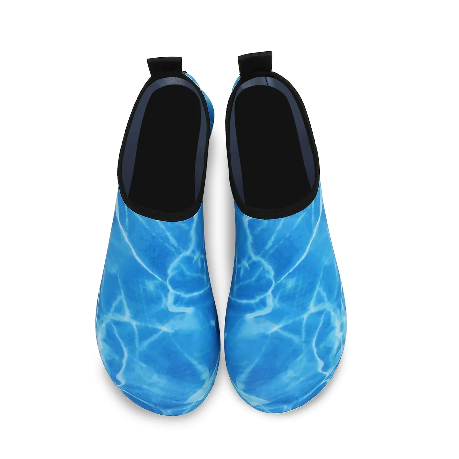 Men and Women a Slip On Barefoot Quick-Dry Beach Aqua Yoga Water Shoes (Aqua/Blue)