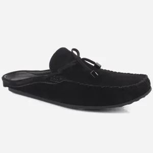 Mens "FISTMAR" Backless Slip-ons Suede Moccasins