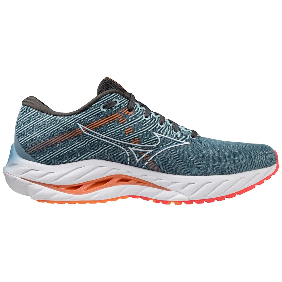 Mizuno Wave Inspire 19 (Men's) - Prov Blue/White/Light Orange