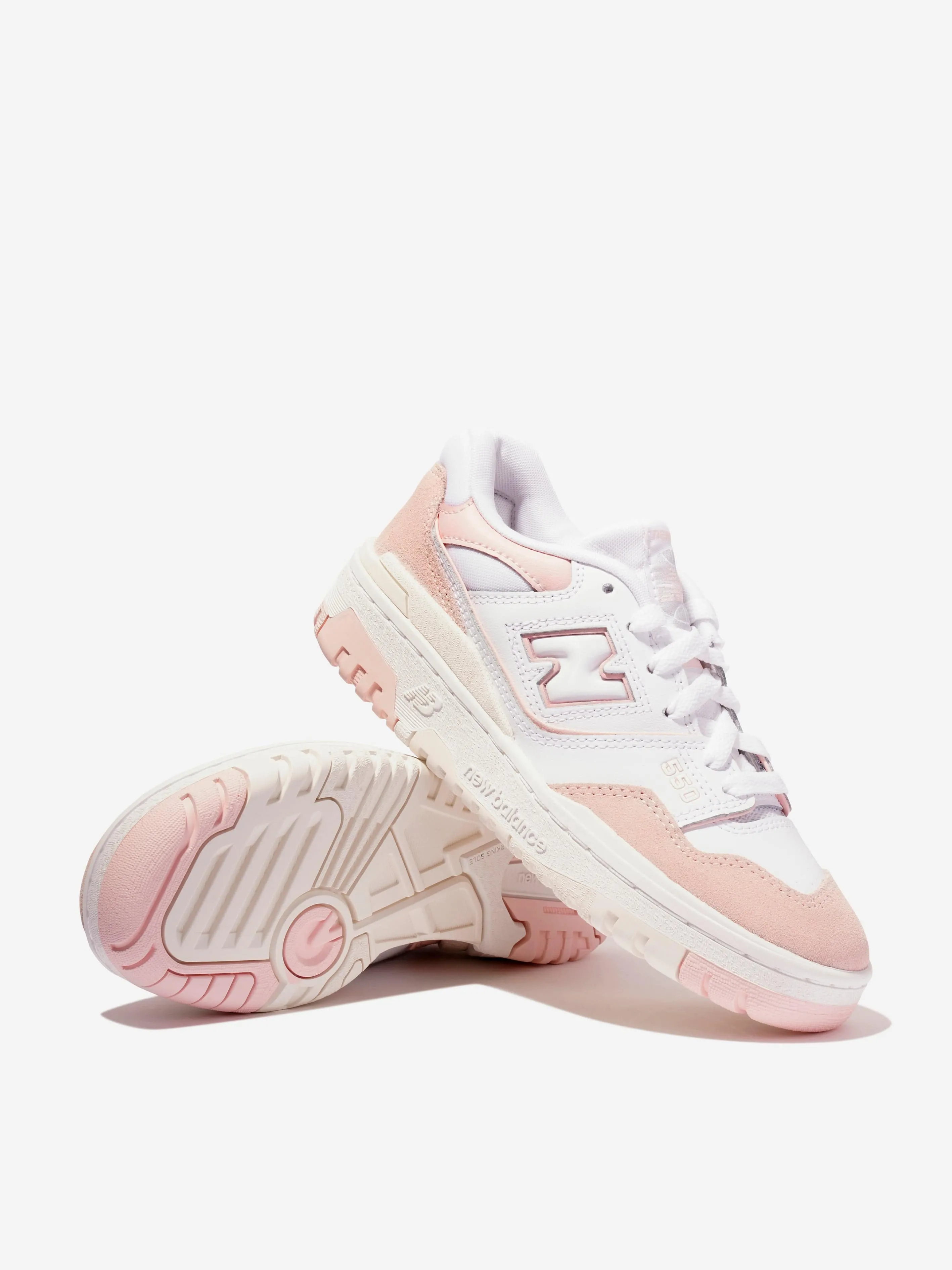 New Balance Girls 550 Logo Trainers in Pink