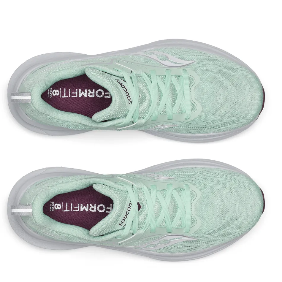 Saucony Women's Tempus 2 Running Shoes in Jade/Eggplant