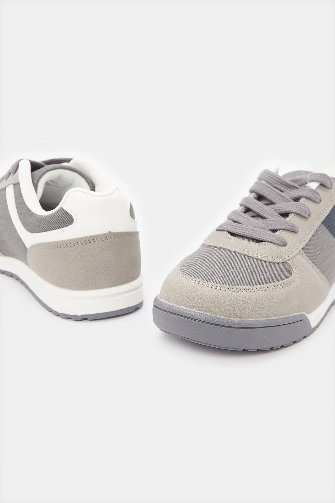 Senior Grey Black Sneakers