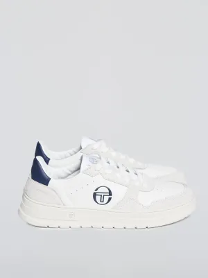 Sergio Tacchini COURT CLASSIC MP SNEAKER Men’s -WHITE ANTIQUE MARITIME BLUE