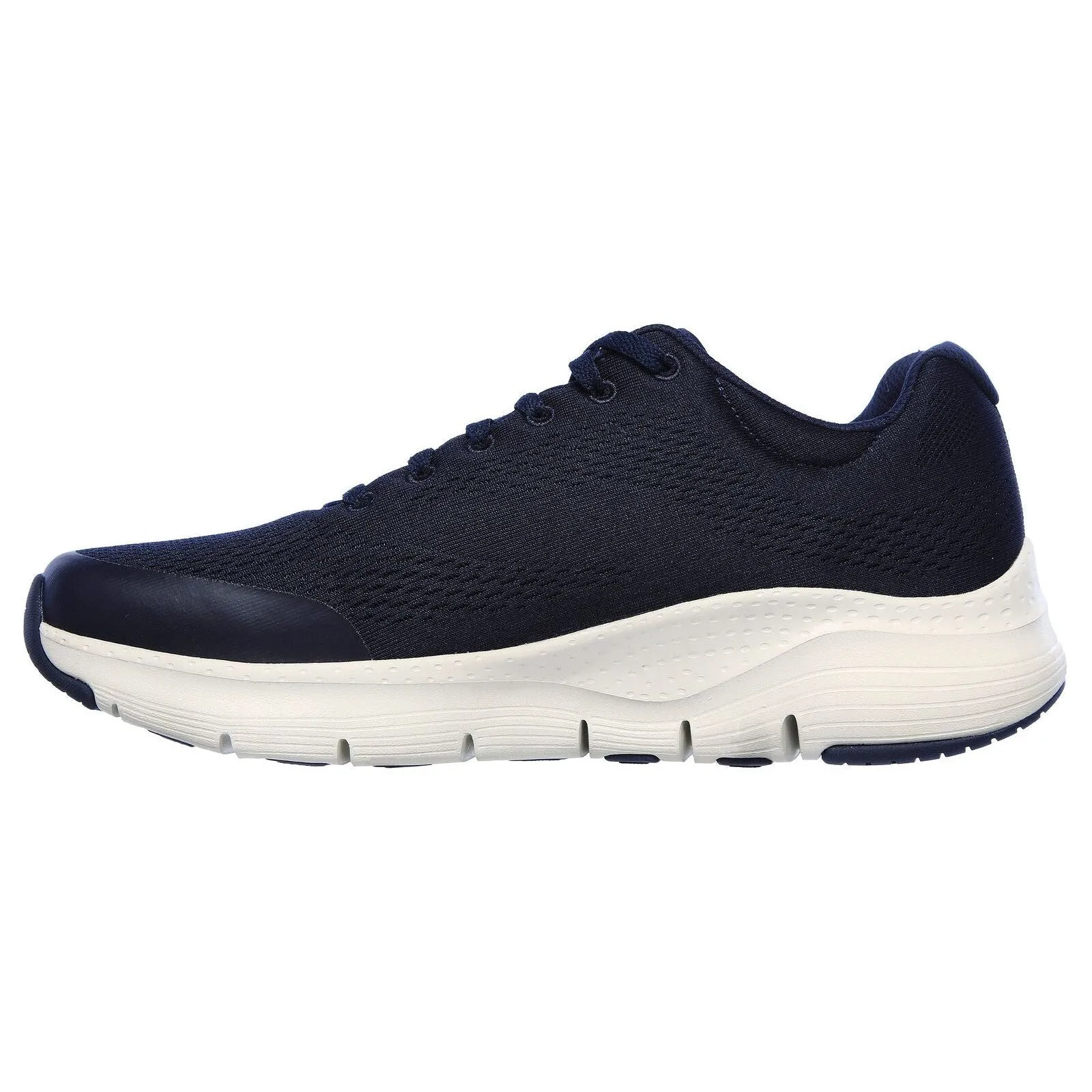 Skechers 232040 Arch Fit Mens Navy Textile Arch Support Lace Up Trainers