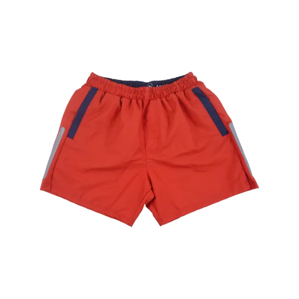 Solid Swim Trunks | Red