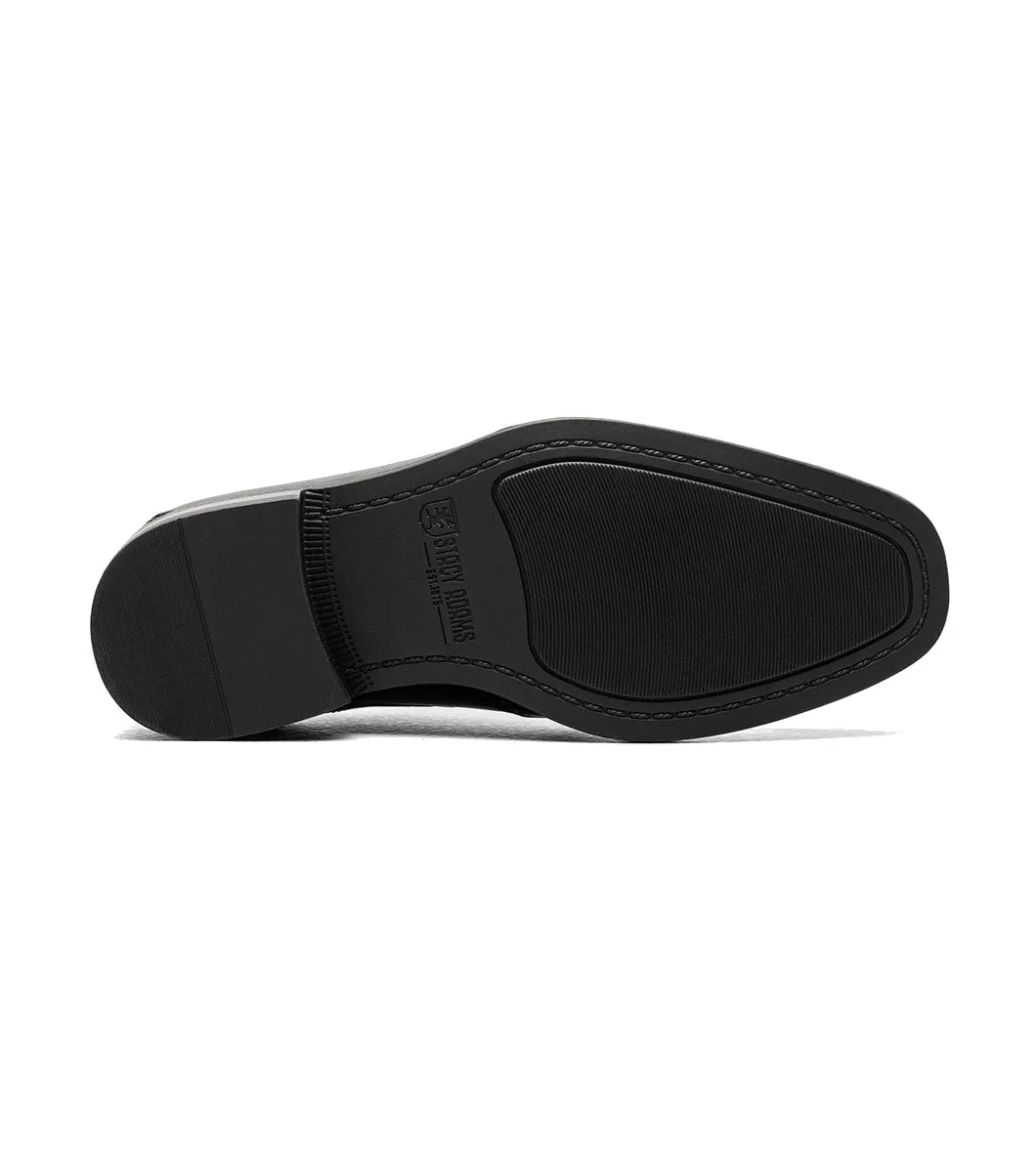 Stacy Adams Boys Kaylor Moc Toe Bit Slip On - Black