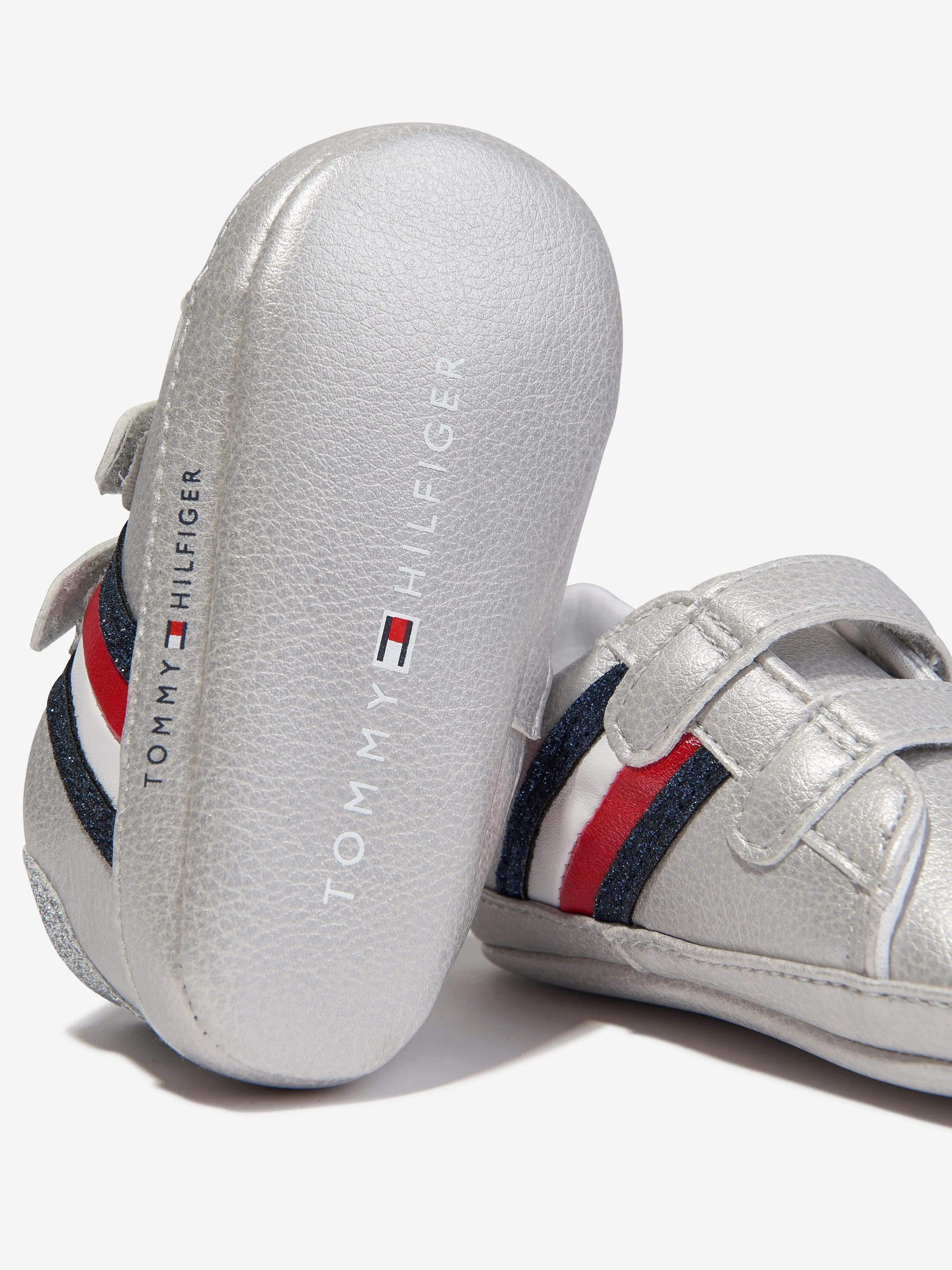 Tommy Hilfiger Baby Girls Striped Velcro Trainers